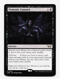 Demonic Counsel [Duskmourn: House of Horror] MTG Magic NM/M 💀 - Image 1