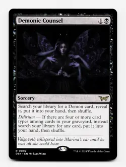 Demonic Counsel [Duskmourn: House of Horror] MTG Magic NM/M 💀 - Image 3