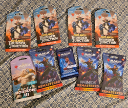 magic the gathering lot sealed ranica outalaws horizon 3 murders karlov 9packs!! - Image 1