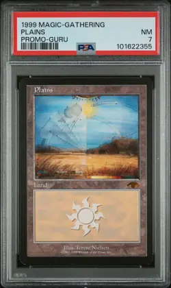 1999 MTG PROMO GURU PLAINS PSA 7 - Image 1