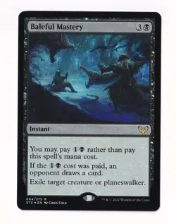 Magic The Gathering Strixhaven School of Mages Foil #064/275 Baleful Mastery - Image 1