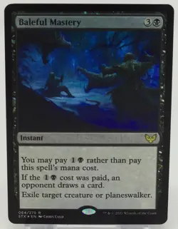 Magic The Gathering Strixhaven School of Mages Foil #064/275 Baleful Mastery - Image 3