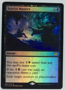 Magic The Gathering Strixhaven School of Mages Foil #064/275 Baleful Mastery - Image 5