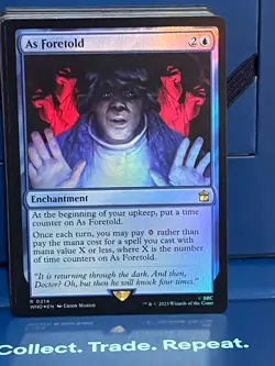 MTG Dr. Who As Foretold Foil Rare NM/M WHO - Image 1
