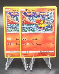2x Pokemon Magmar #019/172 Sword & Shield Brilliant Stars Shinji Kanda - Image 1