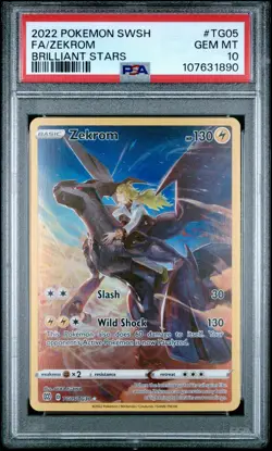 [PSA 10] Zekrom TG05/TG30 Trainer Gallery (Full Art) Pokemon Brilliant Stars - Image 1