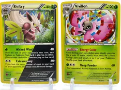 Pokemon Knockout Collection Cosmos Holo Shiftry 11/114 Vivillon 15/162 XY Sealed - Image 1