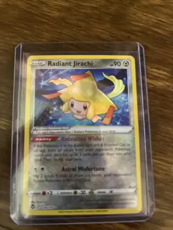 Pokemon TCG Radiant Jirachi Sword & Shield - Silver Tempest 120/195 Holo Radiant - Image 1