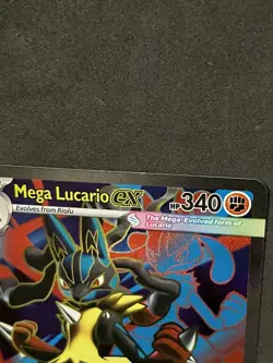 Mega Lucario ex Full Art Ultra Rare 160/132 Pokemon Mega Evolution English - Image 3