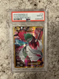 Pokemon XY Gardevoir EX #116 Steam Siege Secret Rare Full Art Graded PSA 10 - Image 1