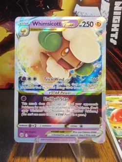 2022 Pokemon Brilliant Stars Whimsicott Vstar #065 - Image 1