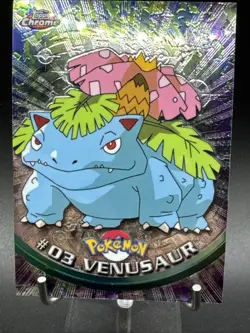Venusaur #03 - Topps Chrome Pokemon Topps Chrome Series 1 - Image 3
