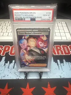 Pokemon 2025 Team Rocket's Giovanni 238 Destined Rivals GEM MT PSA 10 - Image 1