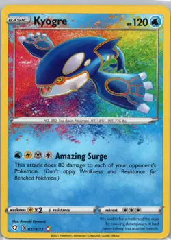 Pokemon TCG Kyogre 21 Shining Fates Holofoil LP - Image 1