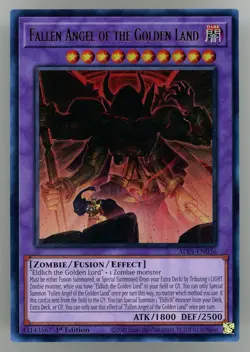 Fallen Angel of the Golden Land Ultra Rare ALIN-EN036 NM 1st Edition Yu-Gi-Oh! - Image 1