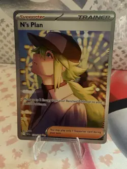 POKEMON TCG N’s Plan SIR #170 Special Illustration Rare - S&V Black Bolt Card - Image 1