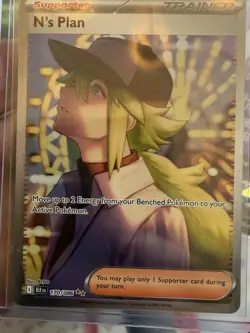 POKEMON TCG N’s Plan SIR #170 Special Illustration Rare - S&V Black Bolt Card - Image 3