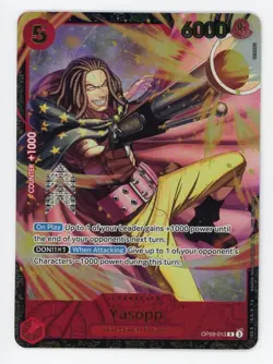 One Piece TCG 2025 Regional Season 2 Top 64 Prize Card OP09-013 Yasopp - Image 1