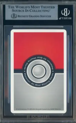 2016 Pokemon All Star Playing Cards Treecko 3 of Clubs BGS 9 MNT - Image 2