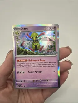 STAFF #059 Xatu Scarlet & Violet Paradox Rift Pokemon TCG Promo Card Stamped - Image 3