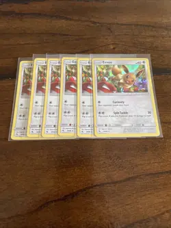 Eevee 48/68 - Pokemon TCG Holo Rare Hidden Fates Rare Card - Near Mint! - Image 2