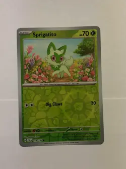 Pokemon Card Paldea Evolved Reverse Holographic Sprigatito 013/193 Near Mint - Image 1