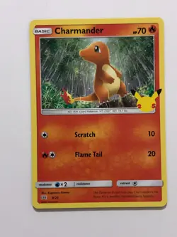 Pokemon Card 25th Anniversary Promo Charmander 9/25 Near Mint - Image 1