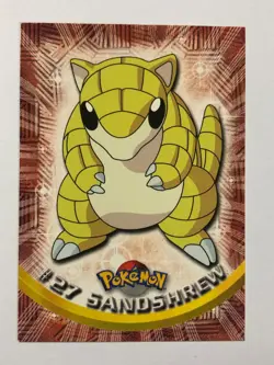 Pokemon Card Blue Label Topps TV Animation #27 Sandshrew Near Mint - Image 1