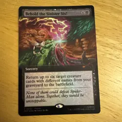 MTG Magic The Gathering Behold The Sinister Six Promo Card Foil 2025 - Image 1