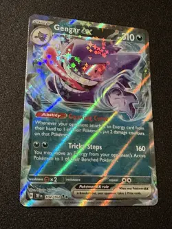 Gengar ex 104/162 Holo Double Rare Temporal Forces Pokemon Card 2024 NM TCG - Image 2