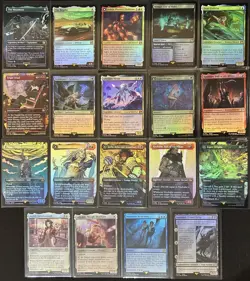 Final Fantasy MTG Foil Extended Art Borderless -35 Card Lot- Sephiroth 505 - Image 2