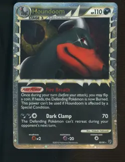 Pokemon Card Houndoom PRIME 82/90 Holo Foil Undaunted - Image 1