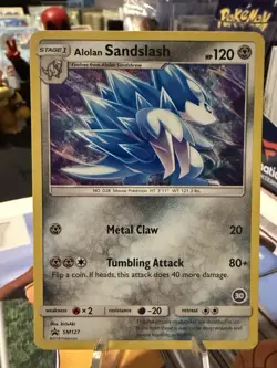 Alolan Sandslash #SM127 Sun & Moon Black Star Promo Pokemon Tcg Card - Image 1