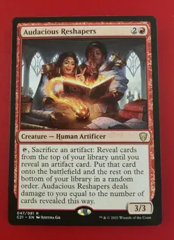1x Audacious Reshapers | Commander 2021 | MTG Magic Cards - Image 1