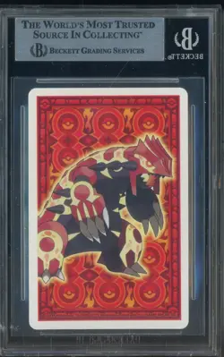 2015 Pokemon Omega Ruby Lunatone Playing Cards 10 of Spades BGS 9 MINT - Image 2