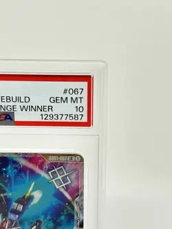 PSA 10 Gundam Card NewType Challenge Winner Promo GD01-067 Gundam Aerial Rebuild - Image 5