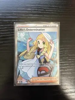Pokemon TCG Mega Evolution Lillie’s Determination Full Art Trainer Card 169/132 - Image 1
