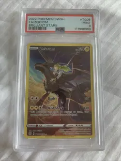 Pokemon Brilliant Stars Zekrom Trainer Gallery TG05/TG30 Holo Card PSA 9 Mint - Image 1