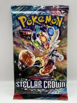 Pokemon Stellar Crown Booster Pack - 10 Cards / Pack - Random Art - SEALED - Image 1