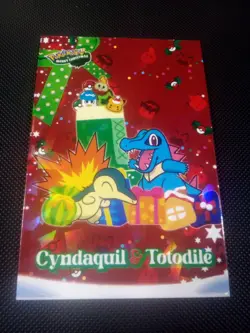 Pokemon 2024 Card Database Christmas Set Cyndaquil & Totodile Peru US Seller - Image 1