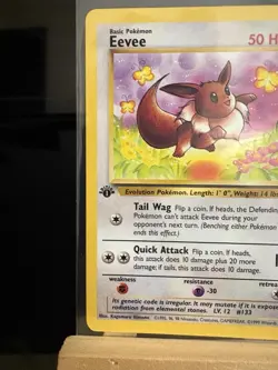 EEVEE - 51/64 Jungle 1st Edition LP - Regular Common - Pokemon TCG Card - Image 2
