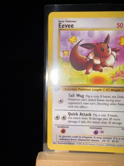 EEVEE - 51/64 Jungle 1st Edition LP - Regular Common - Pokemon TCG Card - Image 5