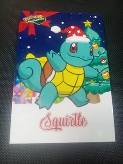 Pokemon 2024 Card Database Christmas Set Squirtle #2 Cracked Holo Peru US Seller - Image 1