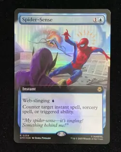 2025 Magic The Gathering MTG Marvel EN Foil R 0254 Spider-Sense KM035 - Image 1