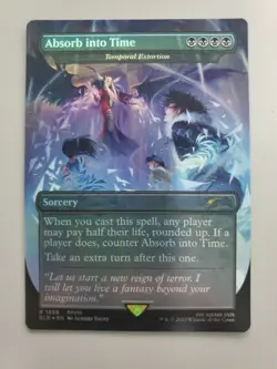 MTG Absorb into Time (Temporal Extortion) Secret Lair Drop Rainbow Foil Rare - Image 1