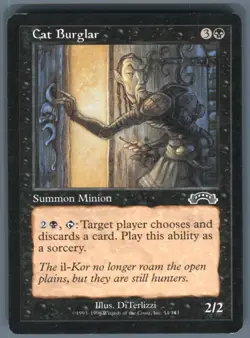 Magic the Gathering MTG Exodus Cat Burglar #54 Buy 2 Get 1 - Image 1