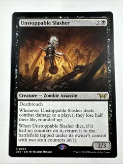 Unstoppable Slasher - Rare Regular #294 NM/M Duskmourn: House of Horror - Image 1