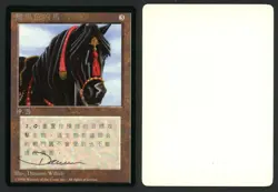 ***FBB Chinese Ebony Horse Artist Proof Signed*** MTG 4th Edition Dameon Willich - Image 1