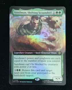 2025 Magic The Gathering MTG Borderless R 0266 Sandman Shifting Scoundrel KM035 - Image 1