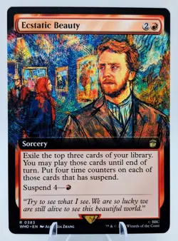 MTG Ecstatic Beauty (Ext Art) #383 Universes Beyond: Doctor Who Near Mint NM - Image 1